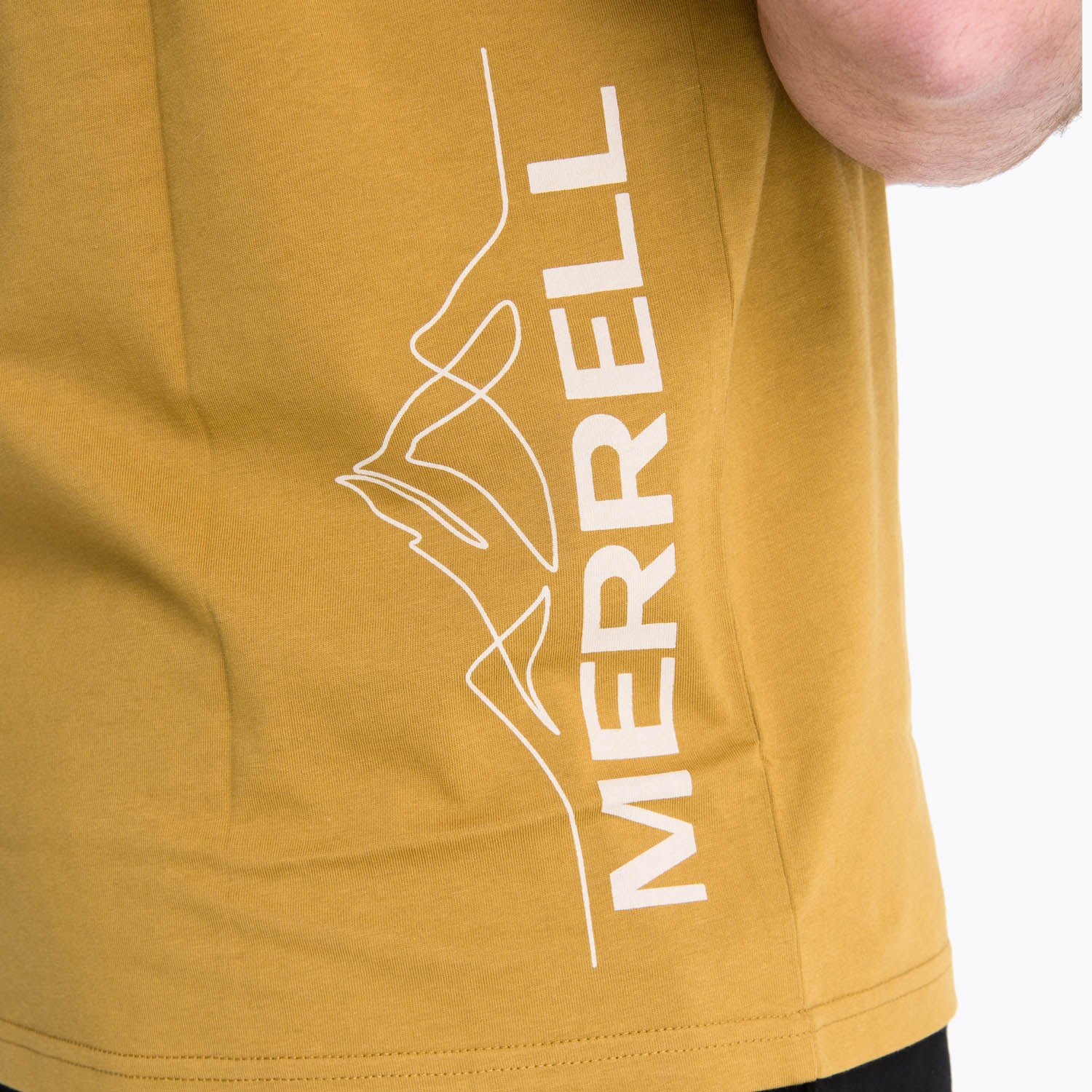 Polera Manga Corta Hombre Alice Sp Amarillo Oscuro Merrell